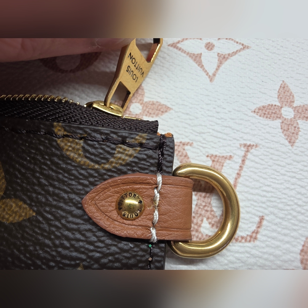 Louis Vuitton Brown and Tan Monogram Pouch No Strap - Picture 3 of 9